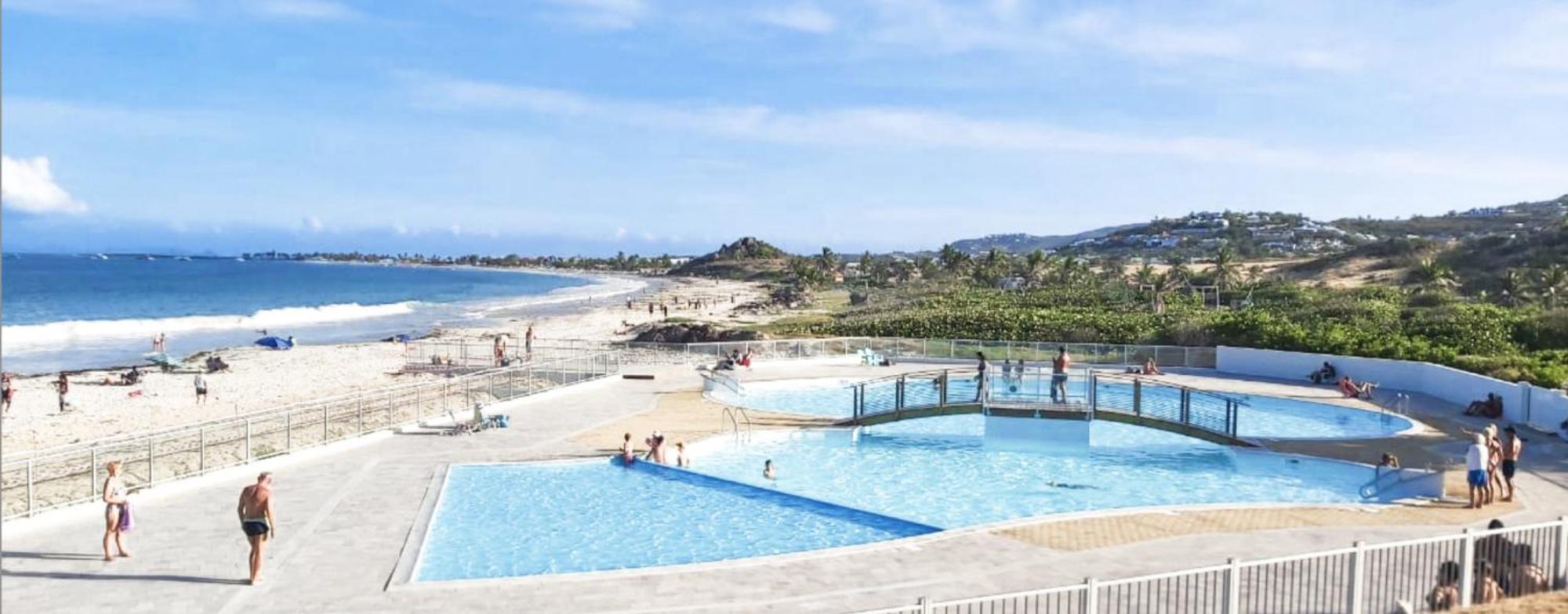 Top Floor Unit 520 Ft2 - 48 M2 With Stunning Dominant View On Ocean, St Barth, Orient Bay Cul de Sac Exterior foto